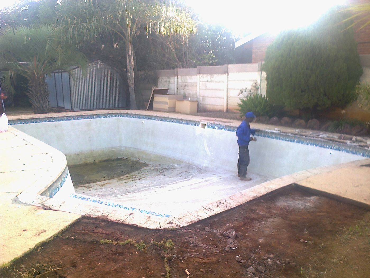 The same pool before renovation