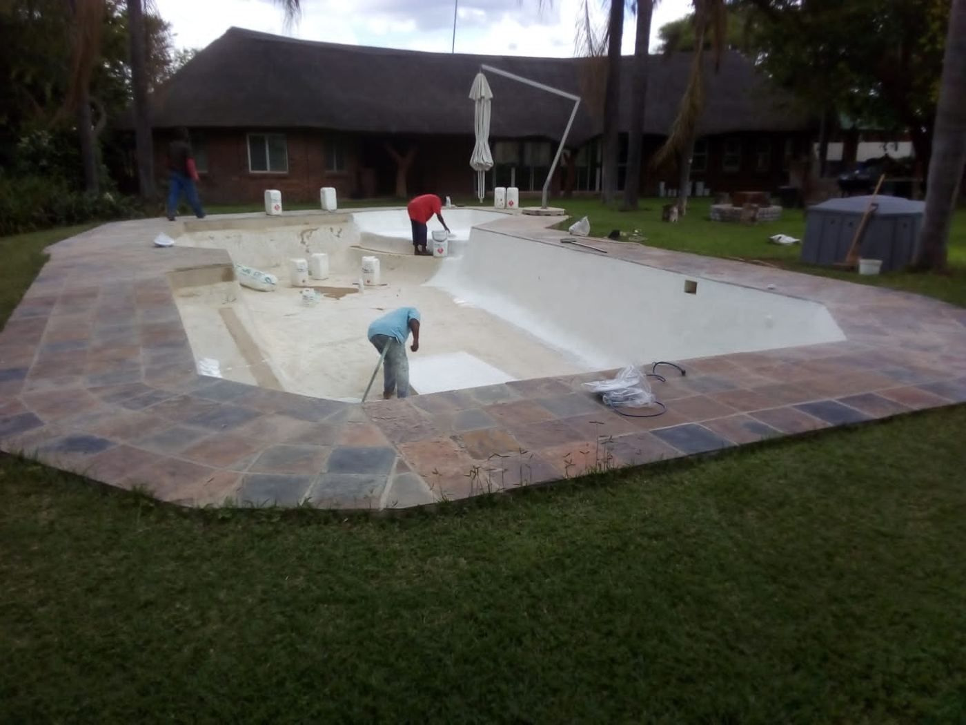 The same pool before renovation