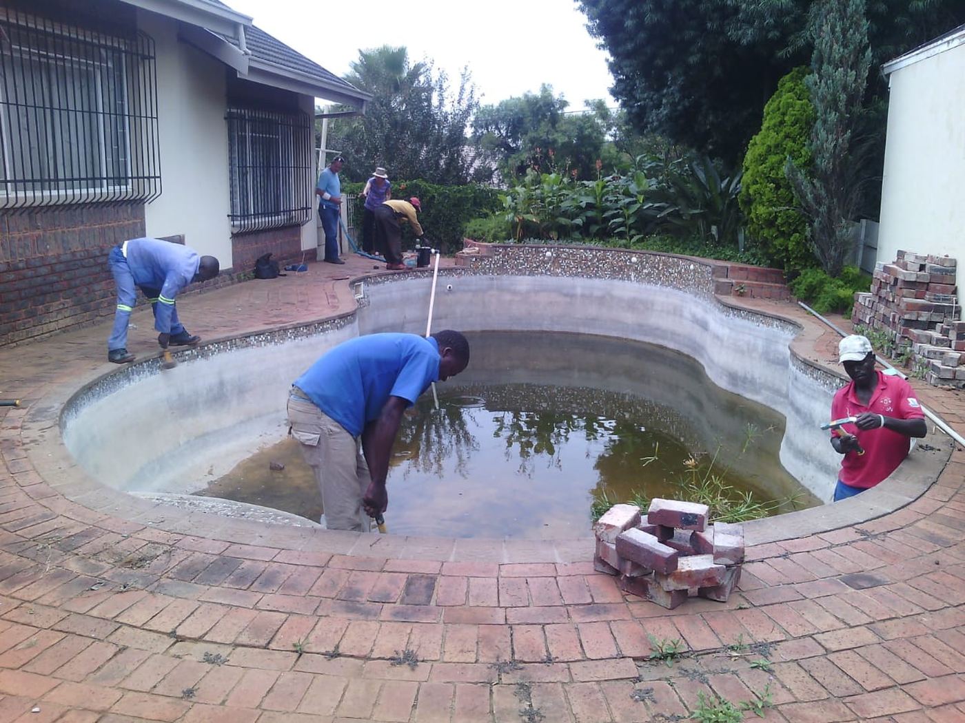The same pool before renovation