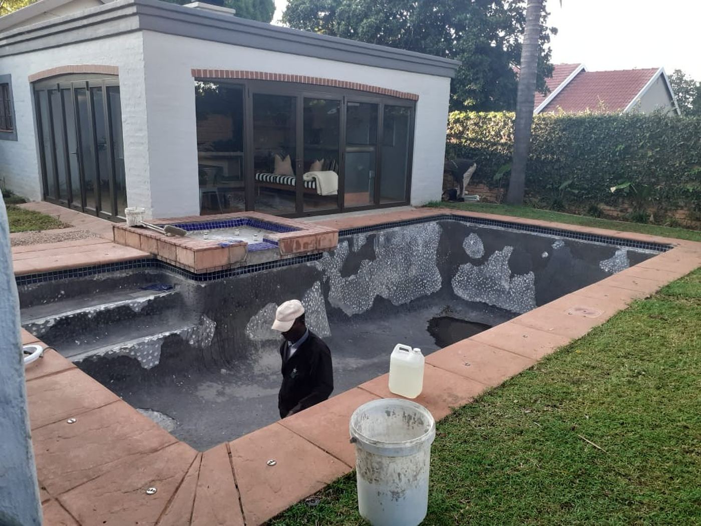 The same pool before renovation