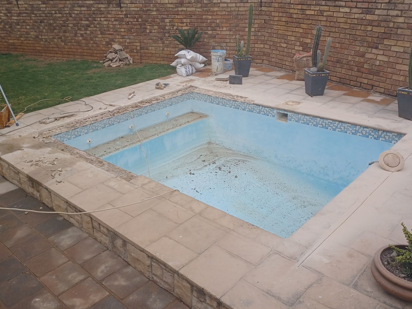 The same pool before renovation